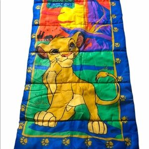 Lion King Sleeping Bag 28" x 54" Simba 1990's